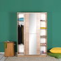 Hanah Home Armario Sonomo con Puerta Corredera de Espejo